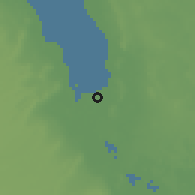 Shaded relief of the 58 km around Abū Samrah, drawn from the GMTED2010 grid