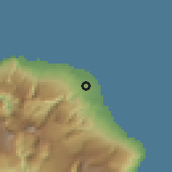 Shaded relief of the 58 km around Saint-André, drawn from the GMTED2010 grid