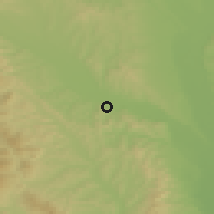 Shaded relief of the 51 km around Blăgeşti, drawn from the GMTED2010 grid
