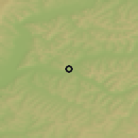 Shaded relief of the 51 km around Blaj, drawn from the GMTED2010 grid
