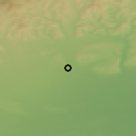 Shaded relief of the 52 km around Blejoi, drawn from the GMTED2010 grid