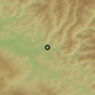 Shaded relief of the 50 km around Bocicoiu Mare, drawn from the GMTED2010 grid