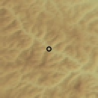 Shaded relief of the 51 km around Borca, drawn from the GMTED2010 grid
