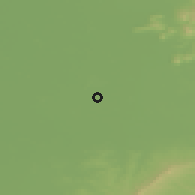 Shaded relief of the 50 km around Botiz, drawn from the GMTED2010 grid