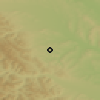 Shaded relief of the 50 km around Botoşana, drawn from the GMTED2010 grid