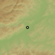 Shaded relief of the 51 km around Alba Iulia, drawn from the GMTED2010 grid
