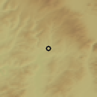 Shaded relief of the 51 km around Brăduţ, drawn from the GMTED2010 grid