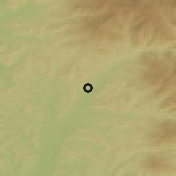 Shaded relief of the 51 km around Brâncoveneşti, drawn from the GMTED2010 grid