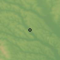 Shaded relief of the 50 km around Albeşti, drawn from the GMTED2010 grid