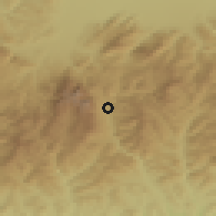 Shaded relief of the 51 km around Buşteni, drawn from the GMTED2010 grid