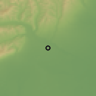 Shaded relief of the 51 km around Buzău, drawn from the GMTED2010 grid
