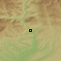 Shaded relief of the 51 km around Călimăneşti, drawn from the GMTED2010 grid