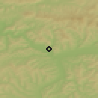 Shaded relief of the 51 km around Căşeiu, drawn from the GMTED2010 grid
