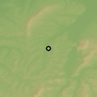 Shaded relief of the 51 km around Cehu Silvaniei, drawn from the GMTED2010 grid