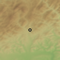 Shaded relief of the 51 km around Ceraşu, drawn from the GMTED2010 grid