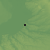 Shaded relief of the 52 km around Cernavodă, drawn from the GMTED2010 grid