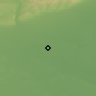 Shaded relief of the 52 km around Ciorani, drawn from the GMTED2010 grid