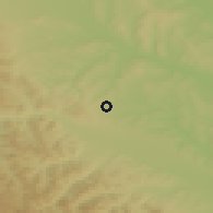 Shaded relief of the 51 km around Ciprian Porumbescu, drawn from the GMTED2010 grid