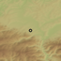 Shaded relief of the 51 km around Cisnădie, drawn from the GMTED2010 grid