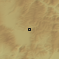 Shaded relief of the 51 km around Ciucsângeorgiu, drawn from the GMTED2010 grid