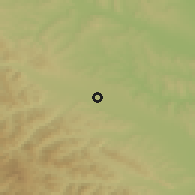 Shaded relief of the 51 km around Cornu Luncii, drawn from the GMTED2010 grid
