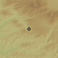 Shaded relief of the 51 km around Corund, drawn from the GMTED2010 grid