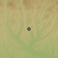 Shaded relief of the 51 km around Coşeşti, drawn from the GMTED2010 grid