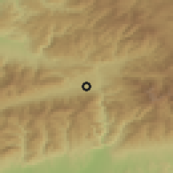 Shaded relief of the 51 km around Aninoasa, drawn from the GMTED2010 grid