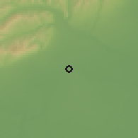 Shaded relief of the 51 km around Costeşti, drawn from the GMTED2010 grid