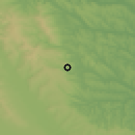 Shaded relief of the 51 km around Cotnari, drawn from the GMTED2010 grid
