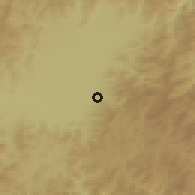 Shaded relief of the 51 km around Covasna, drawn from the GMTED2010 grid