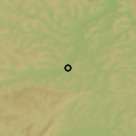 Shaded relief of the 51 km around Apahida, drawn from the GMTED2010 grid