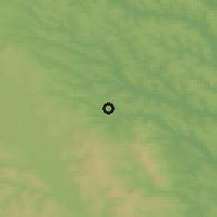 Shaded relief of the 51 km around Cristeşti, drawn from the GMTED2010 grid