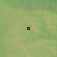 Shaded relief of the 51 km around Dagâţa, drawn from the GMTED2010 grid