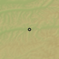 Shaded relief of the 51 km around Daneş, drawn from the GMTED2010 grid