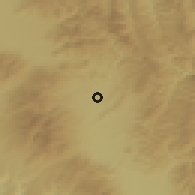 Shaded relief of the 51 km around Dăneşti, drawn from the GMTED2010 grid