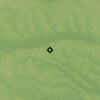 Shaded relief of the 50 km around Darabani, drawn from the GMTED2010 grid