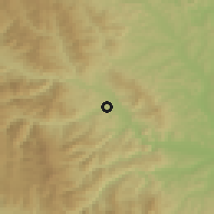 Shaded relief of the 51 km around Dărmăneşti, drawn from the GMTED2010 grid