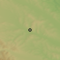 Shaded relief of the 50 km around Dărmăneşti, drawn from the GMTED2010 grid
