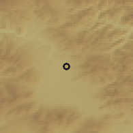 Shaded relief of the 51 km around Ditrău, drawn from the GMTED2010 grid
