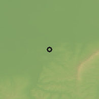 Shaded relief of the 51 km around Ardud, drawn from the GMTED2010 grid