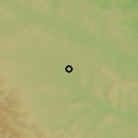 Shaded relief of the 50 km around Dorneşti, drawn from the GMTED2010 grid