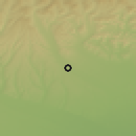 Shaded relief of the 52 km around Dragomireşti, drawn from the GMTED2010 grid