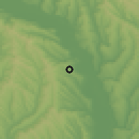 Shaded relief of the 51 km around Drânceni Sat, drawn from the GMTED2010 grid