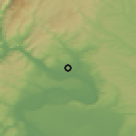 Shaded relief of the 52 km around Drobeta-Turnu Severin, drawn from the GMTED2010 grid