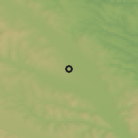 Shaded relief of the 51 km around Dumbrăveni, drawn from the GMTED2010 grid