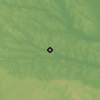 Shaded relief of the 51 km around Erbiceni, drawn from the GMTED2010 grid