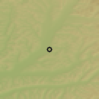 Shaded relief of the 51 km around Ernei, drawn from the GMTED2010 grid