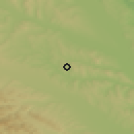 Shaded relief of the 51 km around Fânţanele, drawn from the GMTED2010 grid