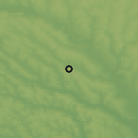 Shaded relief of the 50 km around Avrămeni, drawn from the GMTED2010 grid